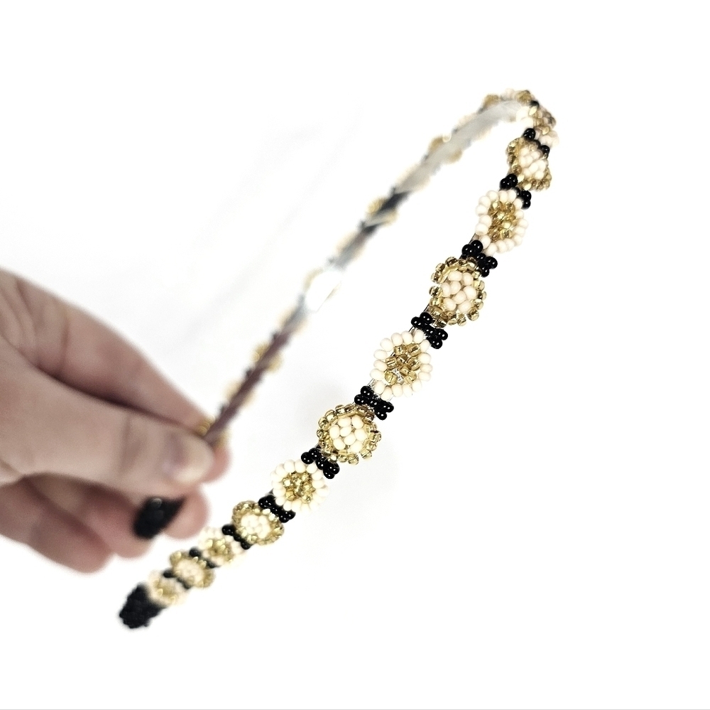 Beaded Flower Headband